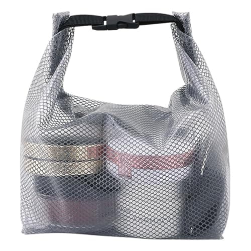 DSLKGWE Double Compartment Storage Bags for Travel Swimwears, Gray — view 2