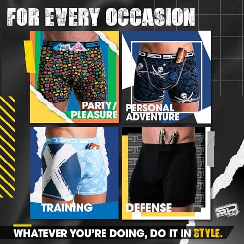 Smuggling Duds Boxer Brief Shorts - Anti Theft, Pickpocket Proof, Travel Pocket Underwear — view 6
