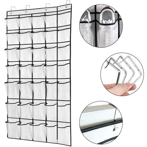 GAOHAN 35 Large Pockets Over Door Shoe Storage Organiser Wardrobe Shoe Rack — view 4