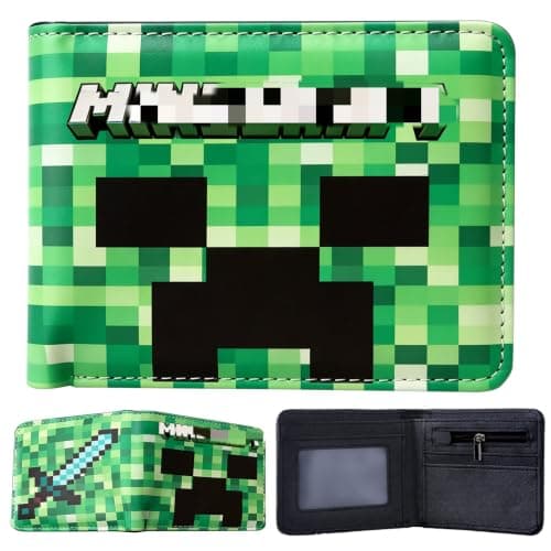 yumcute Boys Wallet, Bifold RFID Blocking PU Leather Slim Wallet with Zip Coin Pocket Credit Card Currency Slots ID Window Compact Travel Wallet for Children