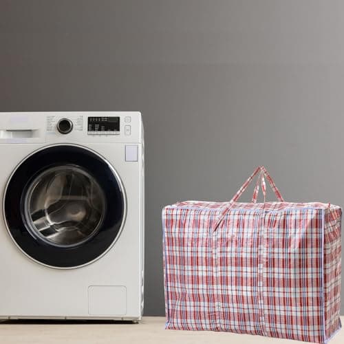10 PACK VIROSA Extra Value Large Strong and Durable Laundry Bags 60 X 50CM | Ideal for Laundry/Moving House/Shopping/Storage | Reusable Jumbo Zip Bags (One Size, 10, count) — view 6