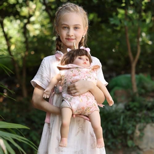 GAGAKU Baby Doll Carrier for Kids, Toddlers Toy Doll Carriers with Adjustable Straps for Kids - Pink - Rabbit — view 3