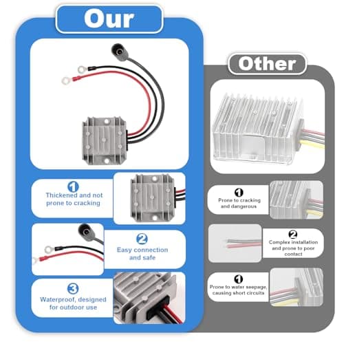 12V to 30V 3.5A DC Boost Converter Compatible with Starlink Mini, Waterproof Step Up Power Adapter with Female Plug 9-28V Input Battery Voltage Conversion Kit for Starlink Mini Power Supply — view 5