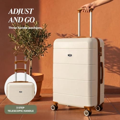 LUGG 28 Inch Jetset Suitcase Hard Shell Case 4 Wheel Travel bag Lightweight ABS Material with TSA Lock Approved for Travel with easyJet, British Airways, RyanAir, Virgin Atlantic, Emirates(75x49x29cm) — view 5