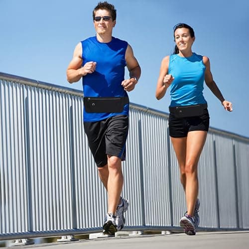 Slim Running Belt for Phone, Travel Money Belt — view 4