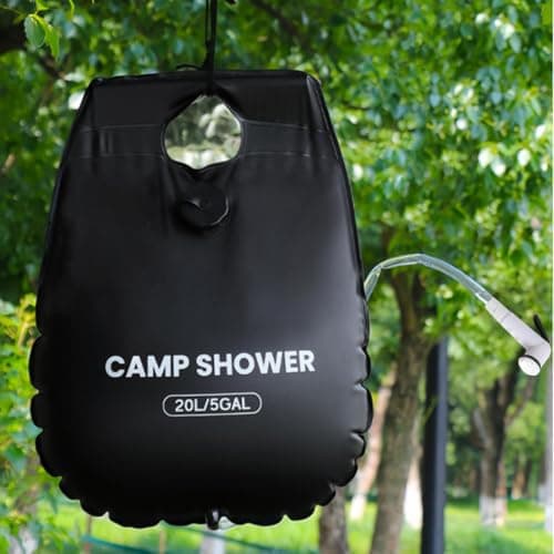 Solar Camp Shower Bag, 20L 5 Gallon Portable Outdoor Shower With Hose — view 5