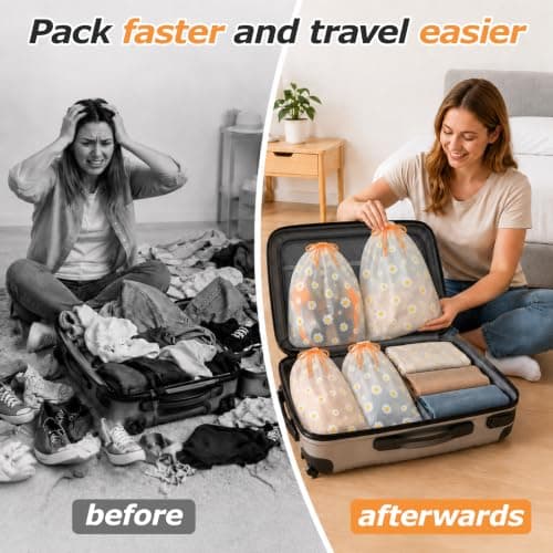 10Pcs Shoe Bags Travel,Shoe Storage Bags Dust Proof,Drawstring Bag,30*40CM — view 4