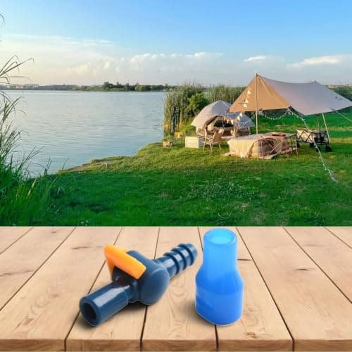 Hydration Pack Bite Valve Replacement with Shut Off Switch - Silicone Tube Nozzle for Water Reservoir Backpack Outdoor Hiking(A Straight) — view 2