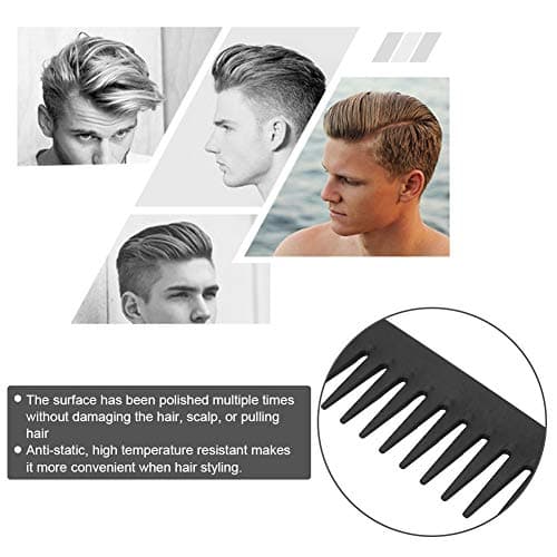 Hair Comb Anti Static Heat Resistant Carbon Fiber Hairdressing Home Salon Tool — view 6