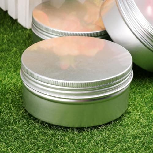 20pcs Ml Silver Aluminum Cosmetics Storage Box for Cream Travel Use — view 3