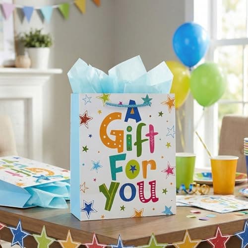 Small Gift Bag for Presents with Tissue Paper for Boys Birthday — view 6