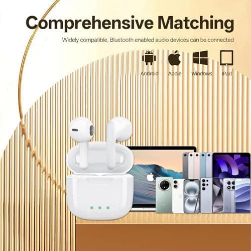 Wireless Earbuds, Bluetooth 5.3 In Ear Headphones with Noise Cancelling Mic — view 5