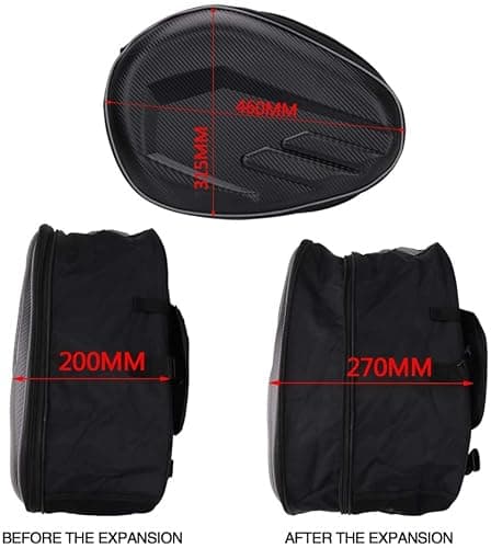 Motorbike Saddle Bag,Waterproof Motorcycle Luggage Storage Bag — view 4