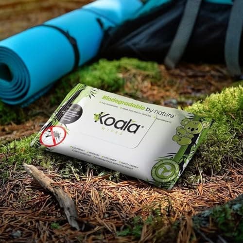 Koala Wipes - Insect Repellent Wipes - 30 Pack - Biodegradable Wipes to Discourage Insect Bites and Stings - Perfect for Hiking, Camping, Travelling and Other Outdoor Adventures - 15x20cm — view 3