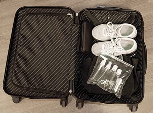 Netagon 9 Piece Travel Bottle Set Leak Proof Clear Toiletries Containers with Clear Airport Bag Case, Perfect for Travel Holidays Swimming Camping Trips (2 Packs -18 Pce) — view 6