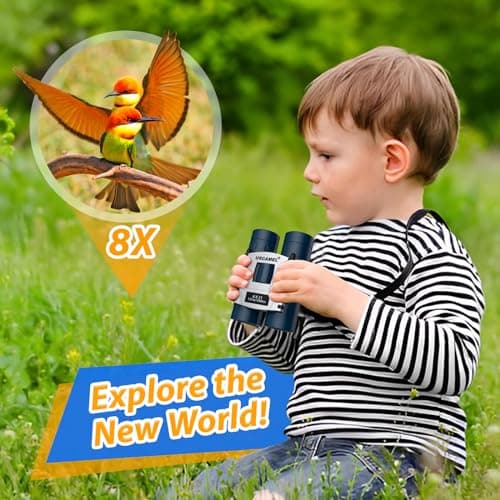 USCAMEL Binoculars Kids, Compact Binoculars Childrens, Waterproof Small Binocular For Bird Watching, Travel, Camping, Hunting — view 4
