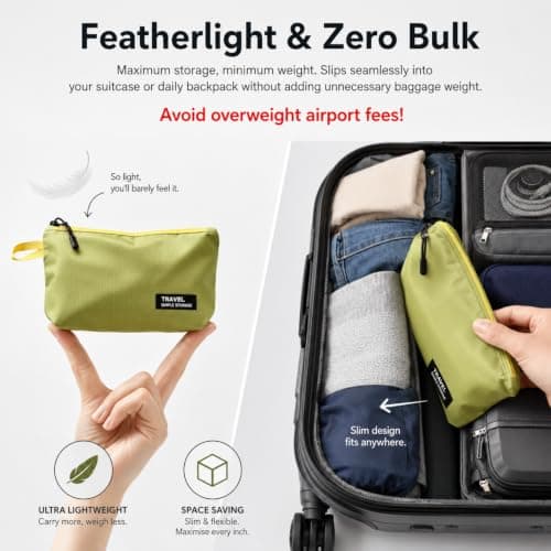 3pcs Lightweight Toiletry Bags for Travel, Travel Essentials Wash Bag Set — view 6
