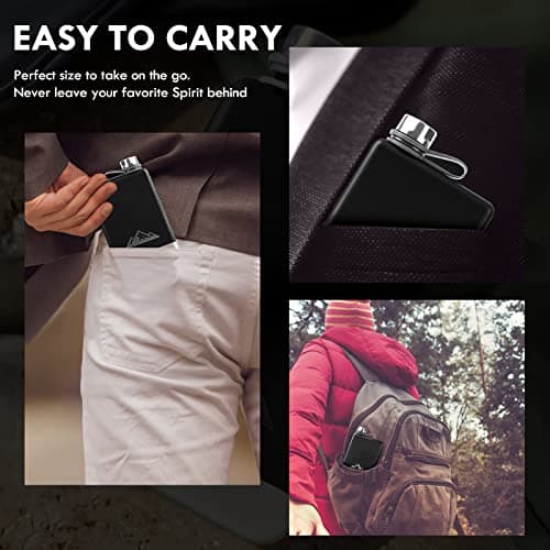 KWANITHINK Stainless Steel Hip Flask 8oz — view 4