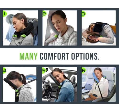 FaceCradle Wanderlust, Travel Neck Pillow, Multi Functions and Modes, Including Sleep Forward, Upgrade to Sleeping Class Face Cradle (Purple) — view 4
