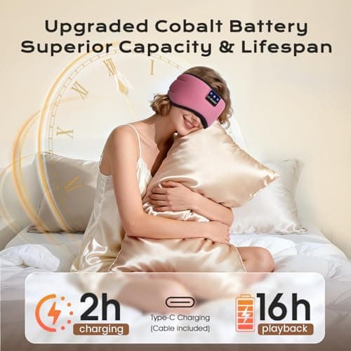 LC-dolida Bluetooth Eye Mask, Total Blackout Sleeping Headphones for Travel — view 2