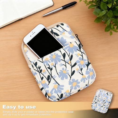 Kindle Sleeve, Paperwhite Pouch for 6-7'' E-Readers, Tablet Travel Bag — view 5