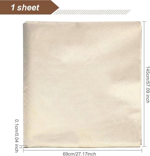 GORGECRAFT Copper Fabric, EMI, RF & RFID Shielding, Faraday Fabric, 57.09x27.17 inch, Gray, Solid, Cut By The Yard — view 2