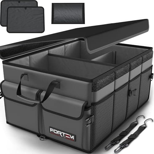 FORTEM Car Boot Organiser - Foldable Car Organiser & Storage for SUV Trucks
