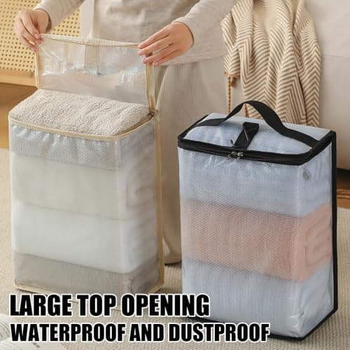 Tsophreniq Space Saving Shoe Container with Zippered Closure, Dress — view 5