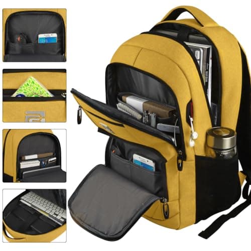 KASIBON Laptop Backpack for Men, Anti-Theft Business Travel Backpack — view 2