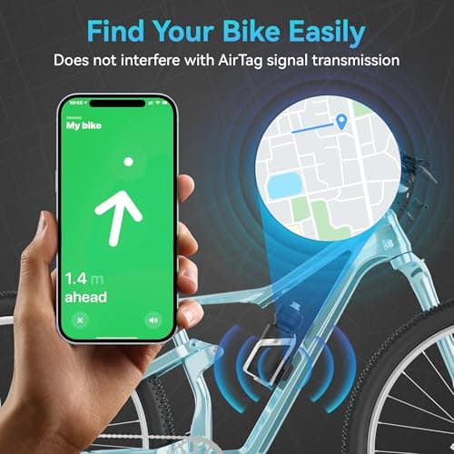 EFEALL AirTag Bike Mount Under Water Bottle Holder with Anti-Theft Screw — view 5