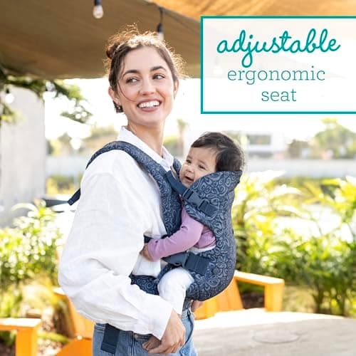 Infantino Flip Advanced 4-in-1 Baby Carrier - Ergonomic, Convertible, Face-in and Face-Out Front and Back Baby Carrier Newborn to Toddler 3.6-14.5 kg, Floral Navy — view 5