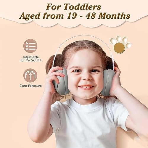 JITIFAZH Baby Ear Defenders with Hearing‑Protection, 2‑in‑1 for 1‑48 Months — view 4