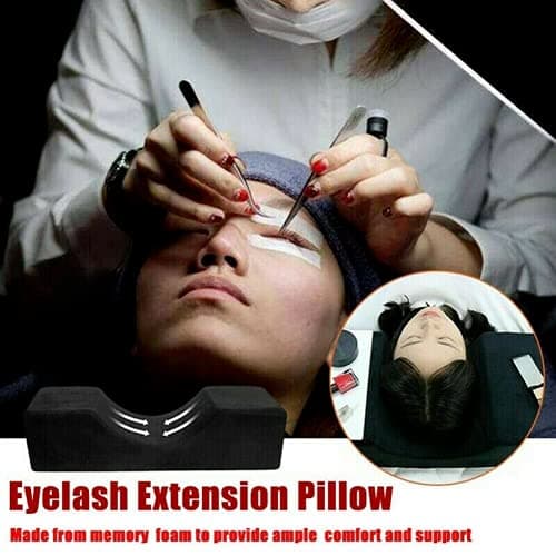 ausuky Eyelash Extension Special Pillow Grafted Salon Lash U Shaped Pillow Shelf Pads (White Leather) — view 5