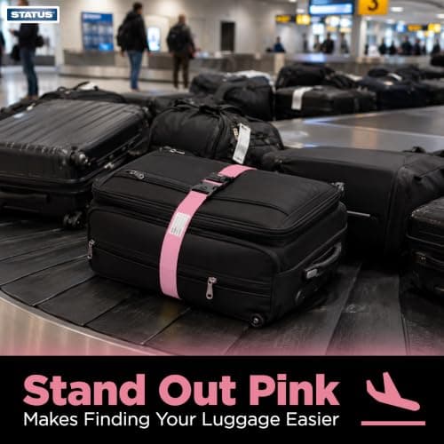 STATUS Pink Luggage Strap — view 3