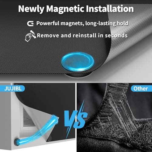 JUJIBL Magnetic Blackout Blinds, Portable Blackout Blind Stick On Window — view 4