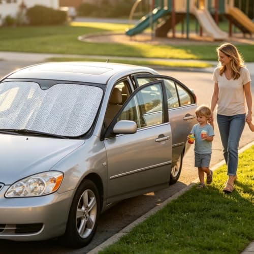 Sun Protection for Windscreen Universal Reflective Thickened — view 3