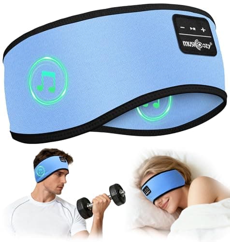 MUSICOZY Sleep Headphones Cooling Headband Headphones Bamboo Cotton