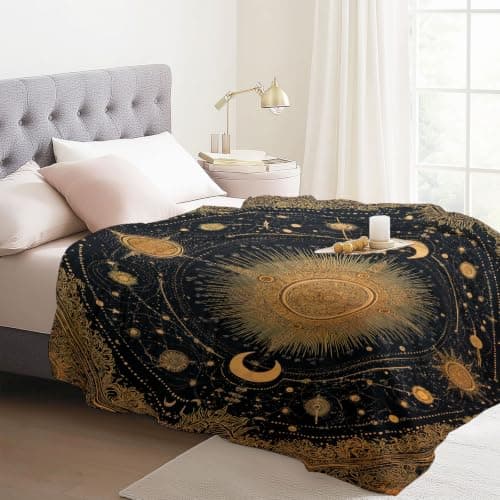 Flannel Blanket, 130x150 cm Soft Comfortable Blankets — view 3