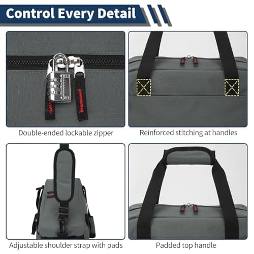 LONALIA 14L Small Gym Bag, Wet Pocket, 14 inch, Dark Grey — view 5