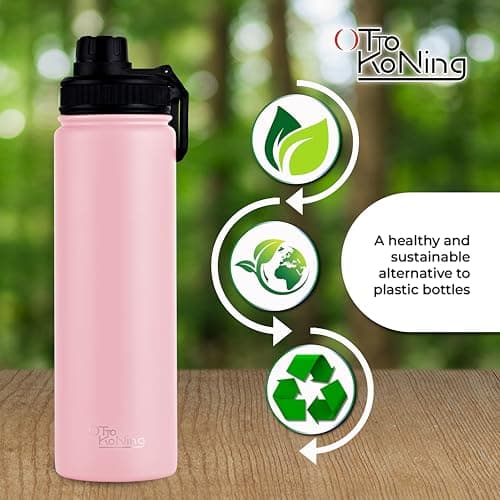 OTTO KONING Insulated Metal Water Bottle 750ml Stainless Steel Leakproof — view 4