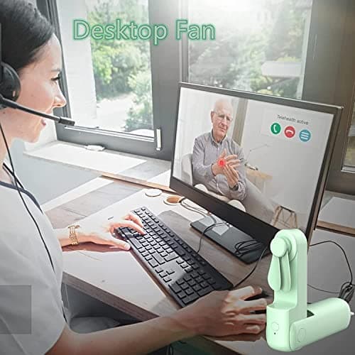 Foldable Handheld Fan, Portable Travel Fan, Small Pocket Mini Hand Fan — view 3