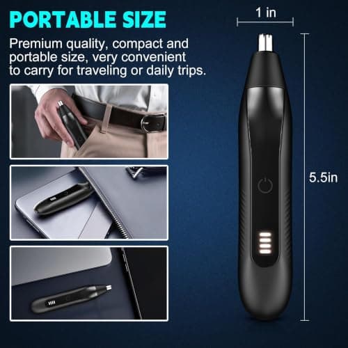Professional Nose Hair Trimmer for Men, Gift for Men Dad Husband Grandpa — view 4