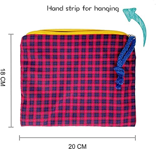 FIYUK 3PCS Makeup Bag Portable Pouch Purse Bag Travel Cosmetic Storage Organizer Lightweight for Women — view 4