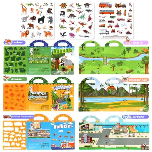 BuyCard 3 Pack Reusable Sticker Book for 2 3 4 Year Olds — view 4