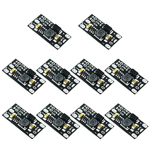 zalati Mini Boost Module 10pcs DC-DC 3.7V to 5-12V Step Up Board Power Converter with LED Indicator