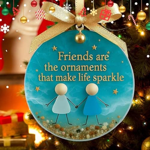 Friendship Ornaments for Women Friends Sea Glass Ceramic Keepsake Female — view 6