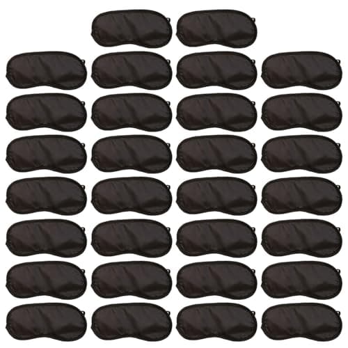 TVSVKWE 30 Pieces Of Black Eye Mask, Breathable And Comfortable Eye Mask, Sleeping Supplies, Suitable For Travel, Business Trip, And Family.