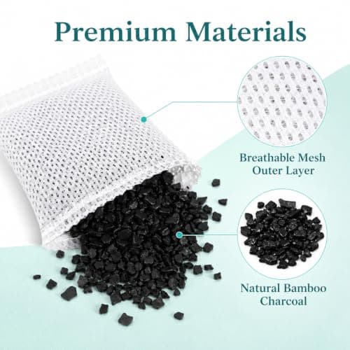 30 Pcs Activated Charcoal Bags, Odor Eliminator,Activated Carbon Odour Absorber, Car Odor Eliminator, Cat Litter Deodoriser, Moisture Control, Pet Odour Remover — view 3