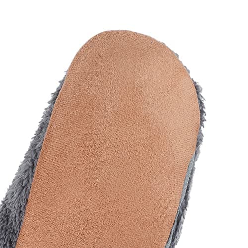 Electric Heated Foot Warmer USB Heating Slipper Boots High Boot Slippers Shoes Winter Warm Furry Floor Slippers Home House Slippers Heated Up Indoor Ankle Bootie Heated Foot Heater Mat for Women Men — view 4