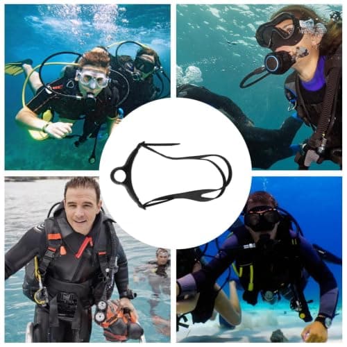 Breathing Tube Fixed Strap - Adjustable Universal Snorkel Head Strap — view 5